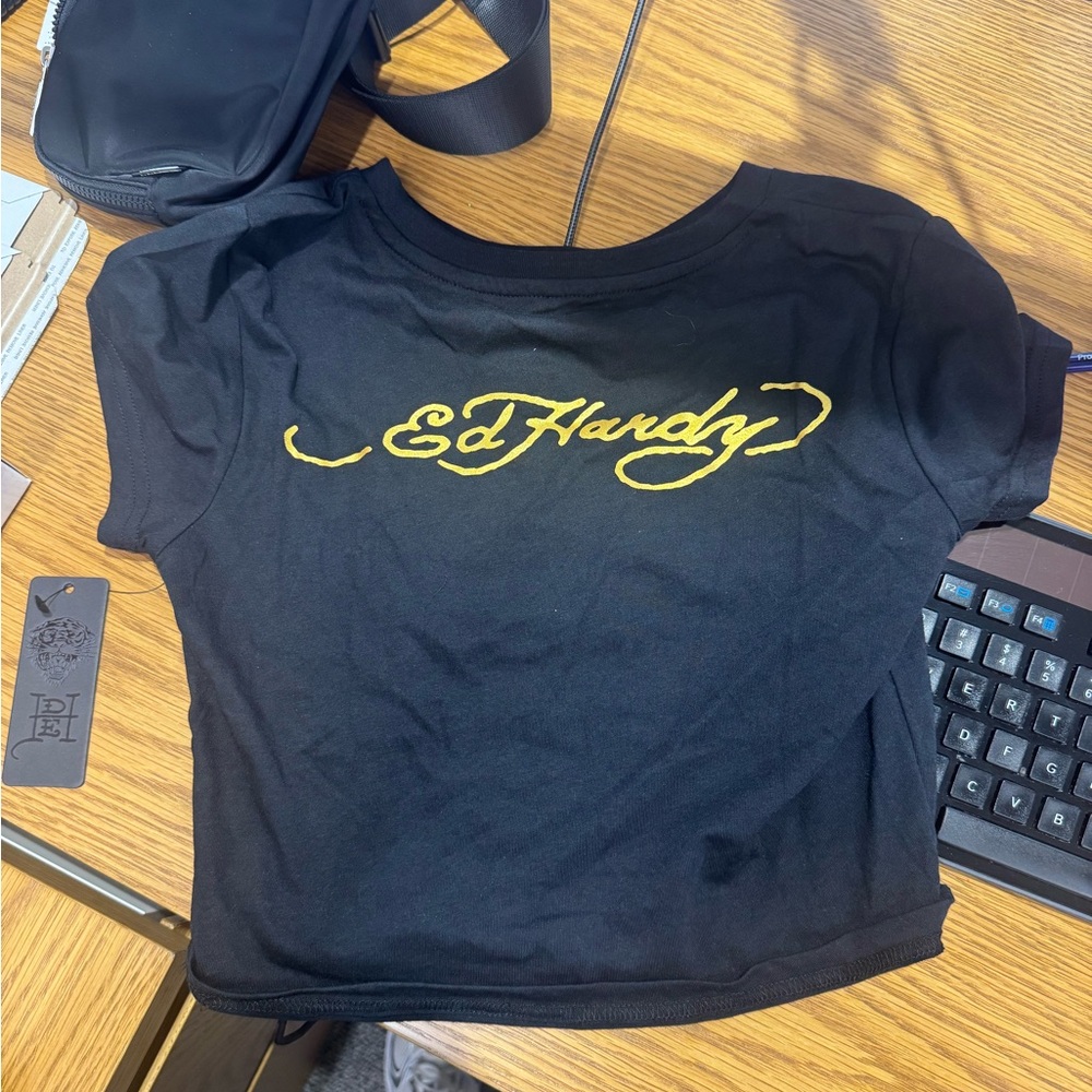 Ed Hardy Cropped TShirt NWT